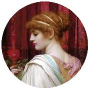 John William Godward Chloris  A Summer Rose oil painting artist